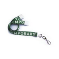 5/8" Dye Sublimated Breakaway Lanyard w/ Swivel Hook (Temporary)